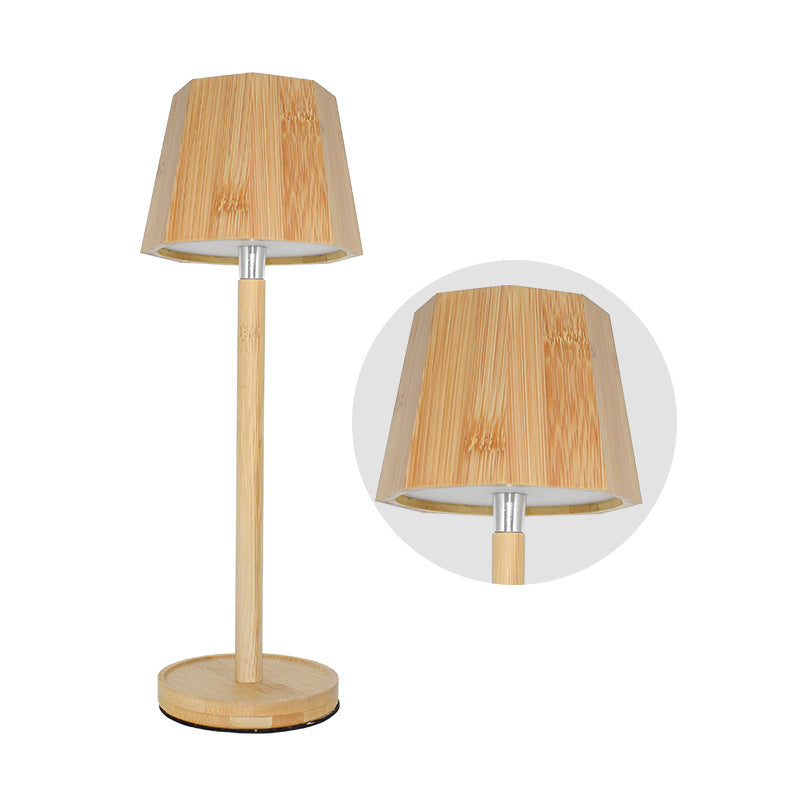 Bamboo Ambient Table Lamp, Rechargeable